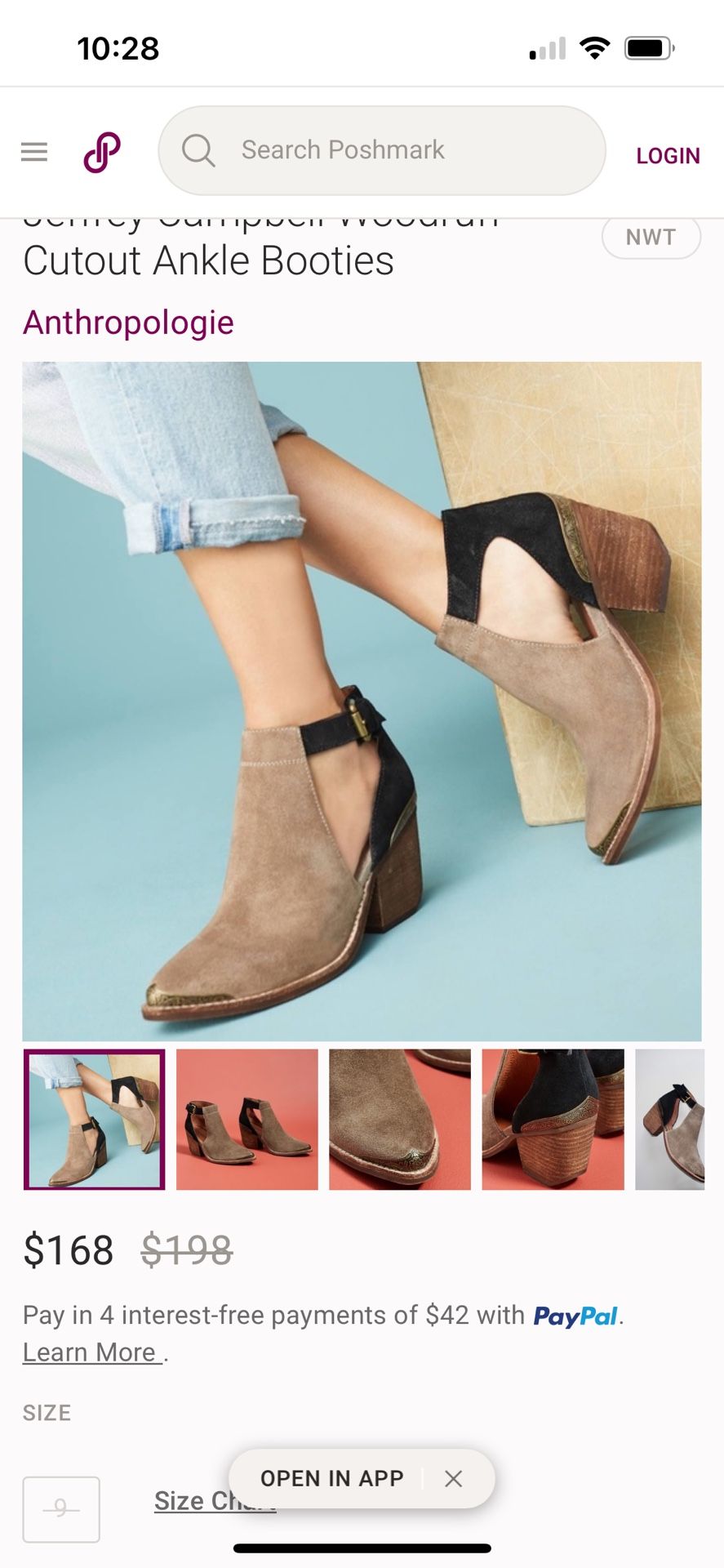 Jeffrey campbell woodruff cutout ankle booties 2025