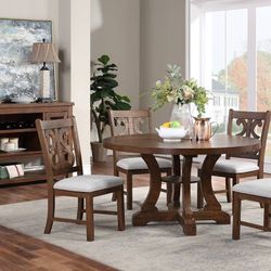 Round Farmhouse Mesa Sillas