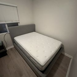 Full Size Mattress, Boxspring, And Bedframe