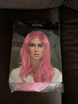 Pink Long Costume Wig