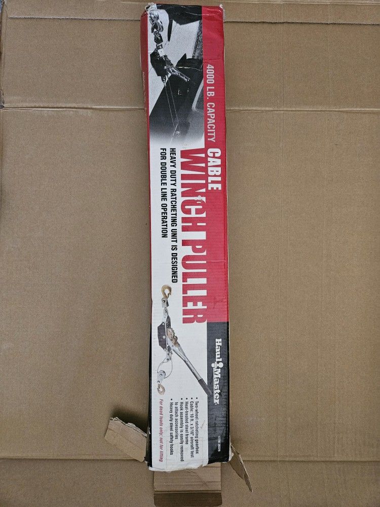 Cable Winch Puller 4000lbs Capacity