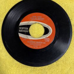This item is a vintage 7-inch vinyl record, specifically a 45 RPM single for the song "How Many Days of Sadness" by Dionne Warwick, released on the Sc