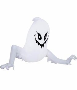 4' Gemmy Airblown Inflatable Halloween Crawling Ghost Yard Decoration