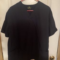 Natural Uniforms Navy Scrub Set Sz Med