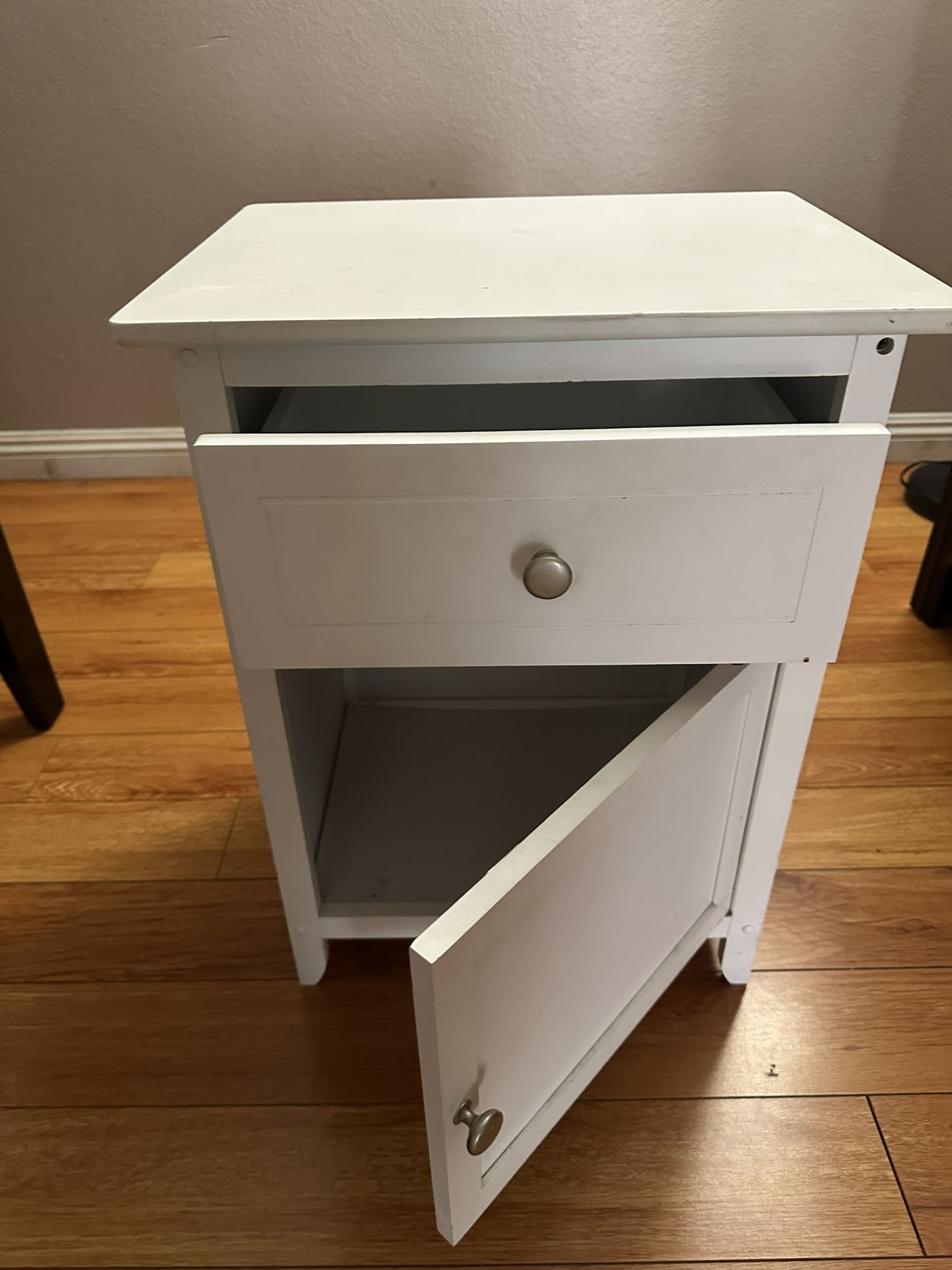 White Nightstand / Side Table / End Table