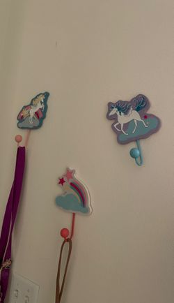 3 piece unicorn wall hanger