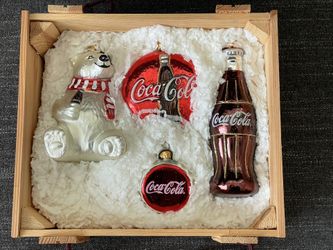 Polonaise Coca-Cola Christmas Ornament Set - NEW IN BOX