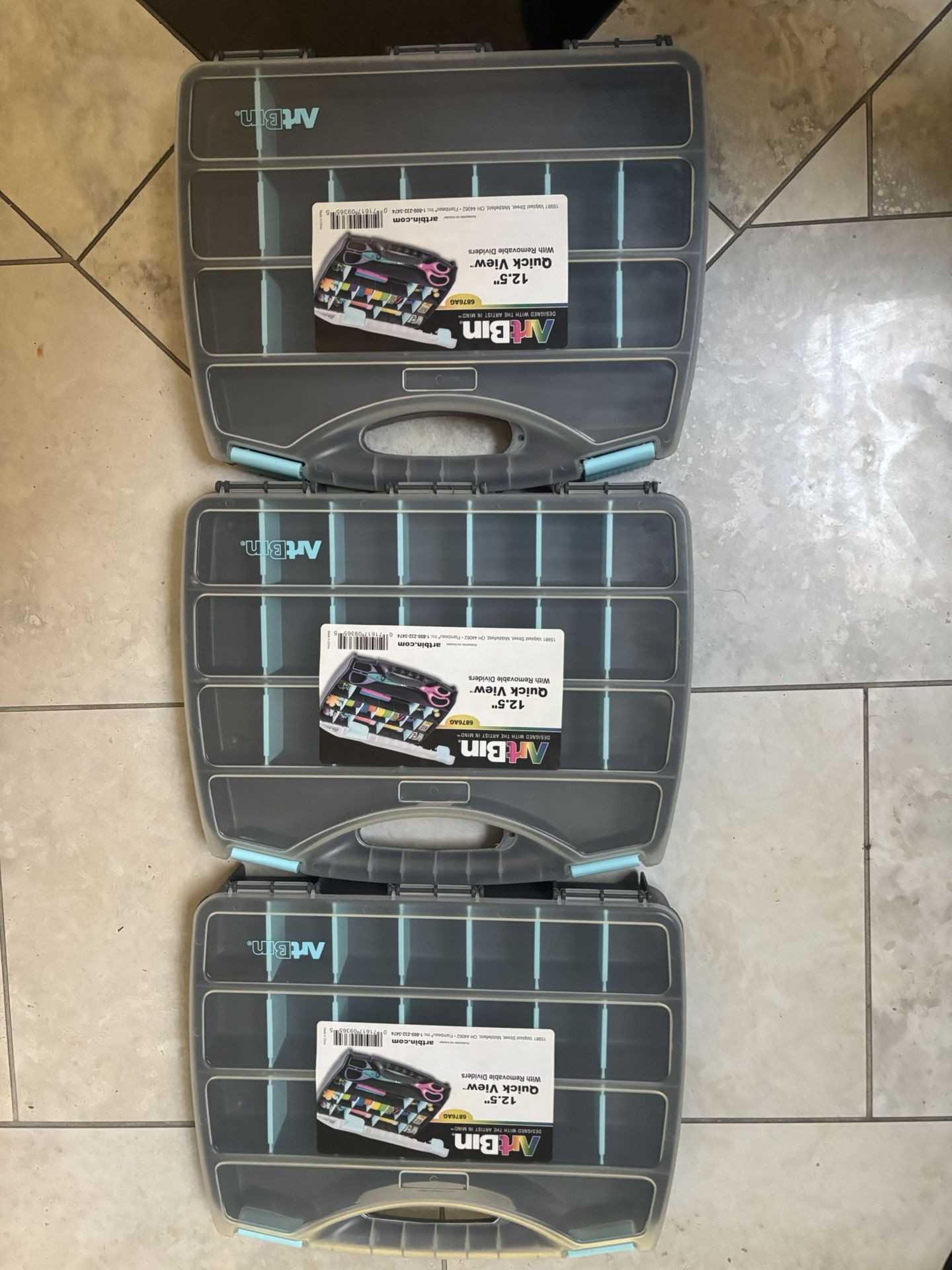 ArtBin 12.5 Storage Containers Set Of 3 With Handles