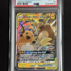 Raichu Alolan Raichu Tag Team #54 PSA 10 *New Cert