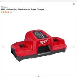 Milwaukee M18 18V Dual Bay Simultaneous Super Charger