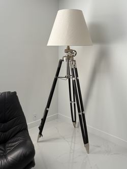 Tripod Floor Lamp- Modern/Nautical Style(Moving Sale “El Dorado”)