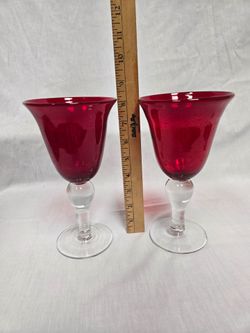 Iris Ruby wine/water goblet by Artland