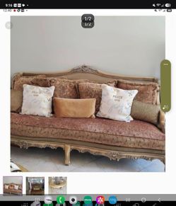 BAERS LUXURY French Provincial Style Ornate Sofa and Loveseat