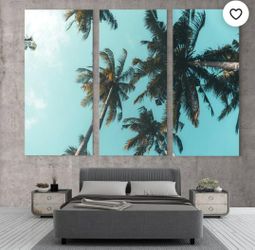 Palm Tree Abstract Canvas