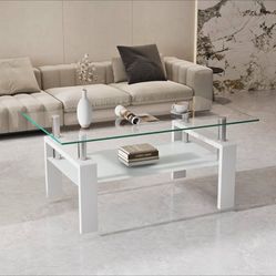 Glass coffee table 