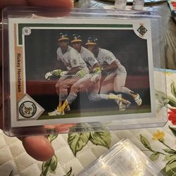 Rickey Henderson Rare Errors 1991 Upper Deck Baseball Cards 