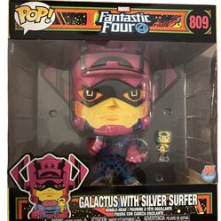Funko Pop Marvel Galactus with Silver Surfer Black Light 10" Vinyl Figure