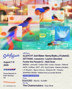 Splash house weekend 2