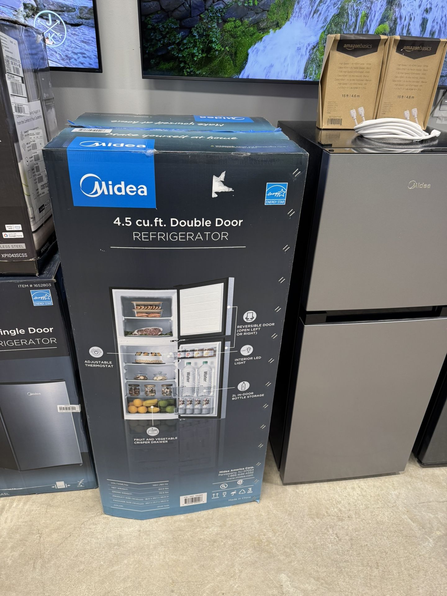 Midea 4.5 Cu.ft Refrigerator Double Door