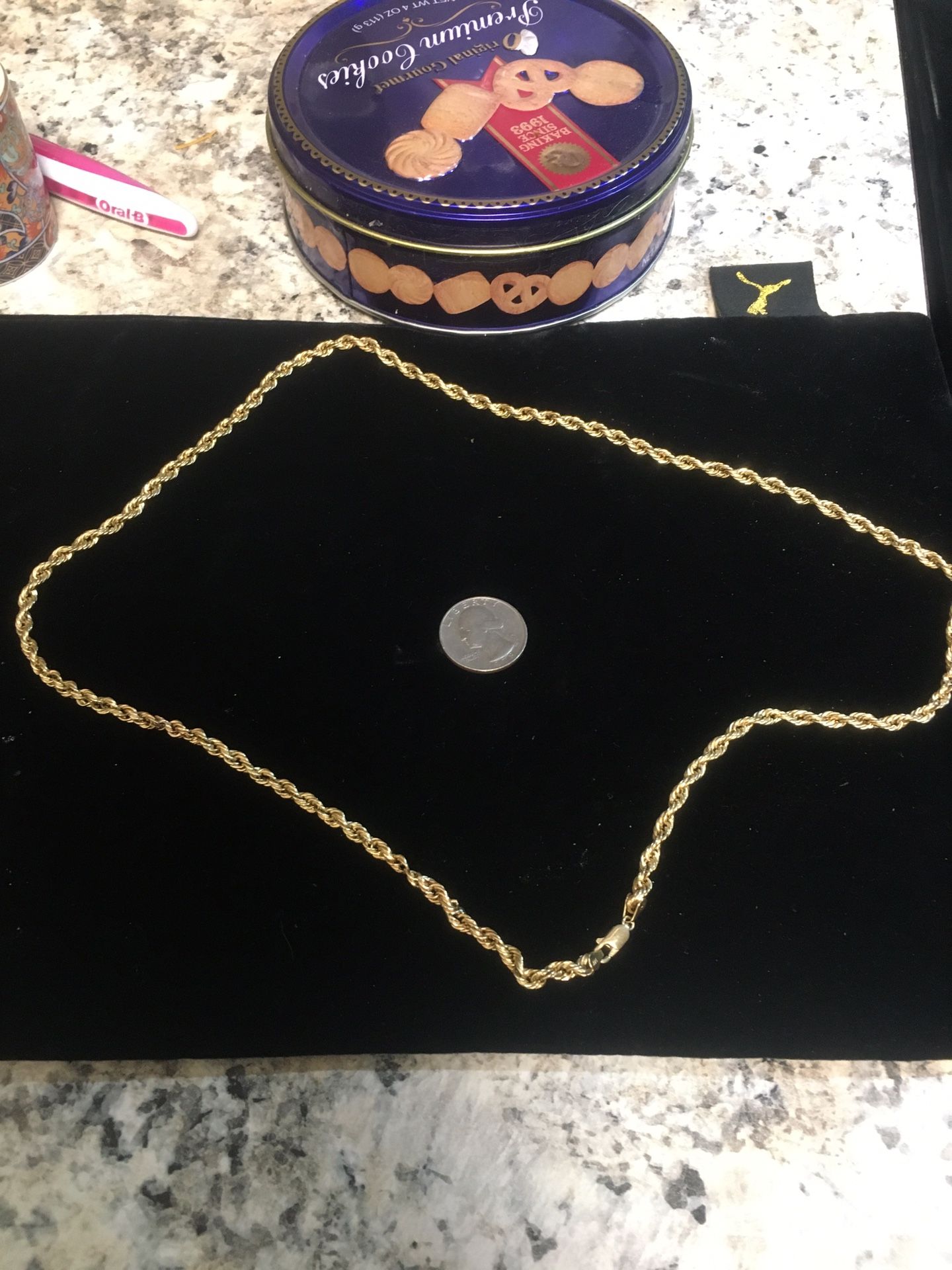 14k gold rope chain the bigger one