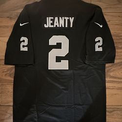 Raiders Jersey Home Black Silver Jeanty 2 Men’s Women’s Kids Youth 
