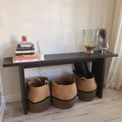 Custom Mango Wood Console Table - Good - West Hollywood, CA