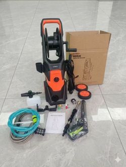KASRECH 4500 PSI Electric Pressure Washer – 4 Nozzles, Self-Suction Hose, Multi-Scene Cleaning
