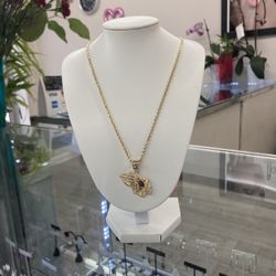 Cadena Y Medalla Oro14k Nuevo 