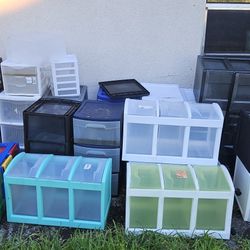 20    SMALL  PLASTIC STORAGE DRAWERS  ONLY $5 EACH!!!