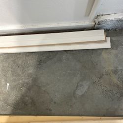 White Moulding 12 Feet New 