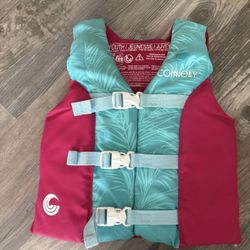 Girls, Youth Life Jacket, Great Condition, 58-88 Lbs
