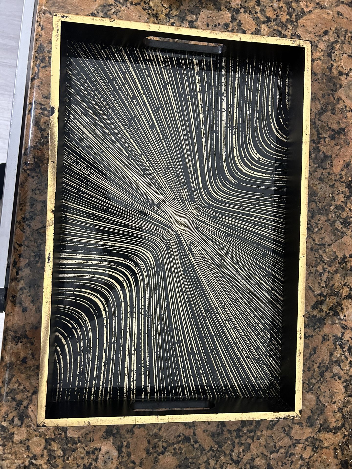 Black and Gold Tray