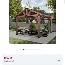 Brand New Brookdale Gazebo 12x10 With Power