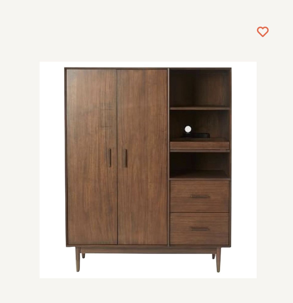 West Elm Solid Wood Armoire
