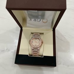 Rose gold watch
