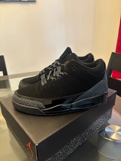 Air Jordan 3 Black Cats Size 9.5