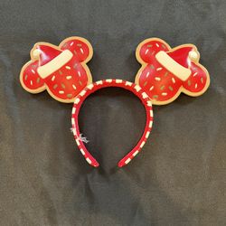 Disneyland Holiday Christmas Themed Mickey Ears (USED)
