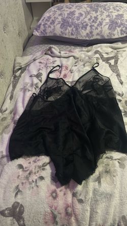 Black Lace Trim body suit