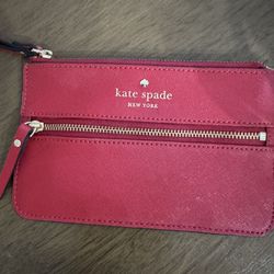 Red Kate Spade Wristlet