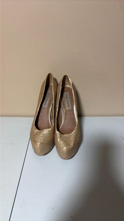 Steve Madden Gold Glitter Heels