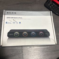 Belkin SoHo KVM Switch 4 Ports NEW!!