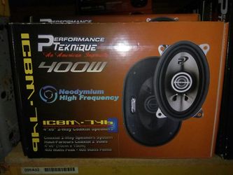 Car audio speaker 4x6 2 way pair