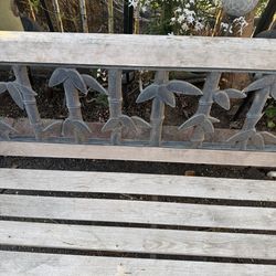 Cast iron bench