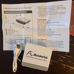 Acacia Wireless Charging Charger Dock Pad