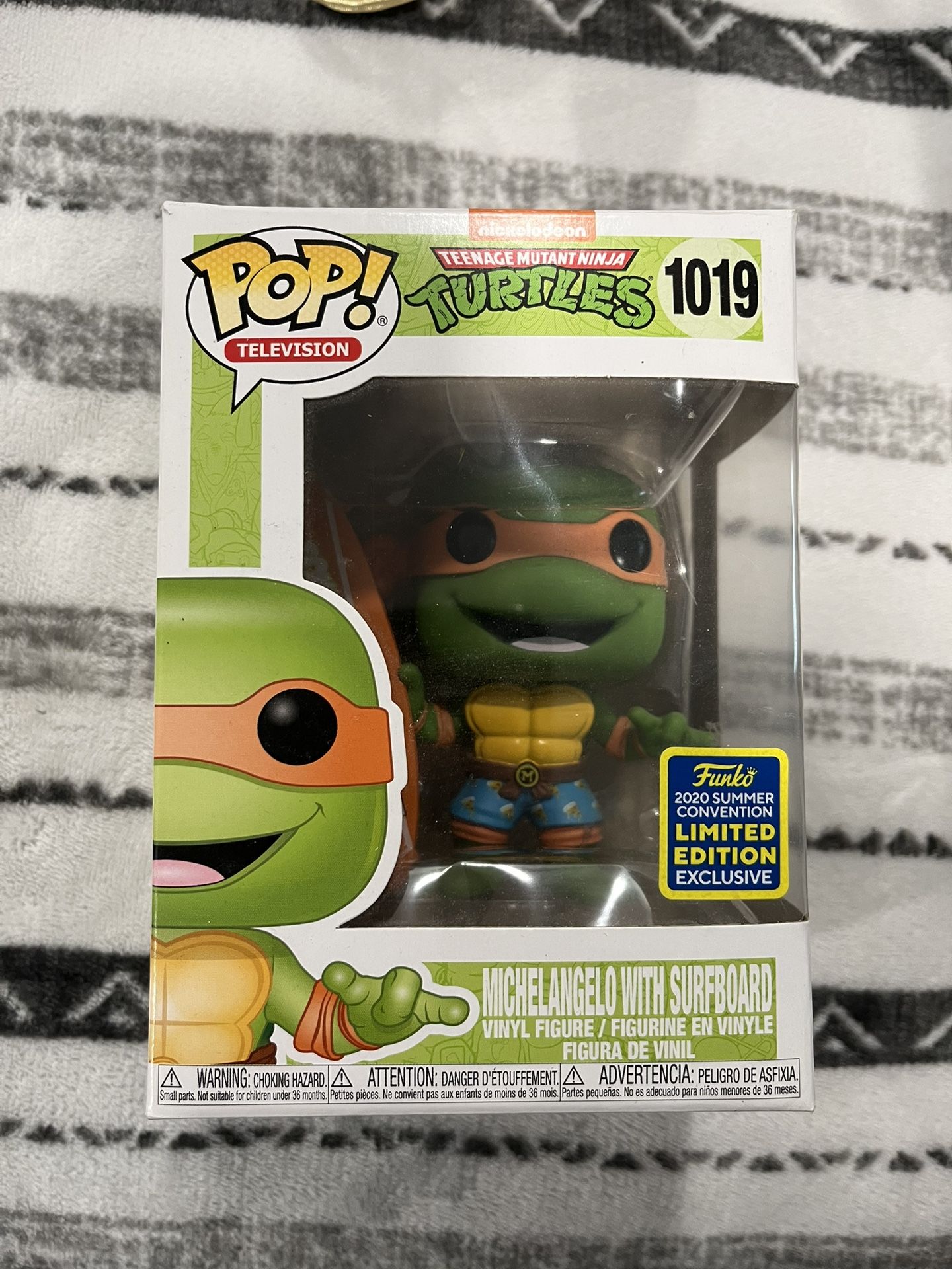 Michelangelo With Surfboard Comic-Con Funko Pop!