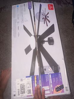 Globe Electric Colossus 60” Smart Ceiling Fan with Light – Black – New in Box