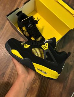Yellow Thunder Jordan 4s