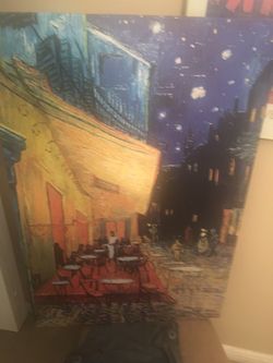 Large canvas painting