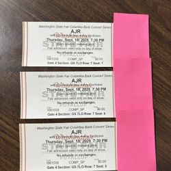3   AJR With Em Beihold plus Avery Cochrane Concert Tickets 