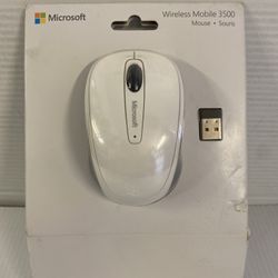 Microsoft Wireless Mobile Mouse 3500, White #GMF-00176 NEW!!!